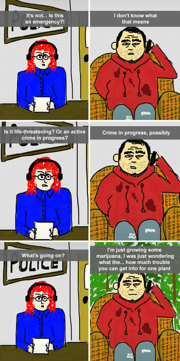 Person 'Collects' Absurd 911 Phone Calls, Starts Animating The Best Ones