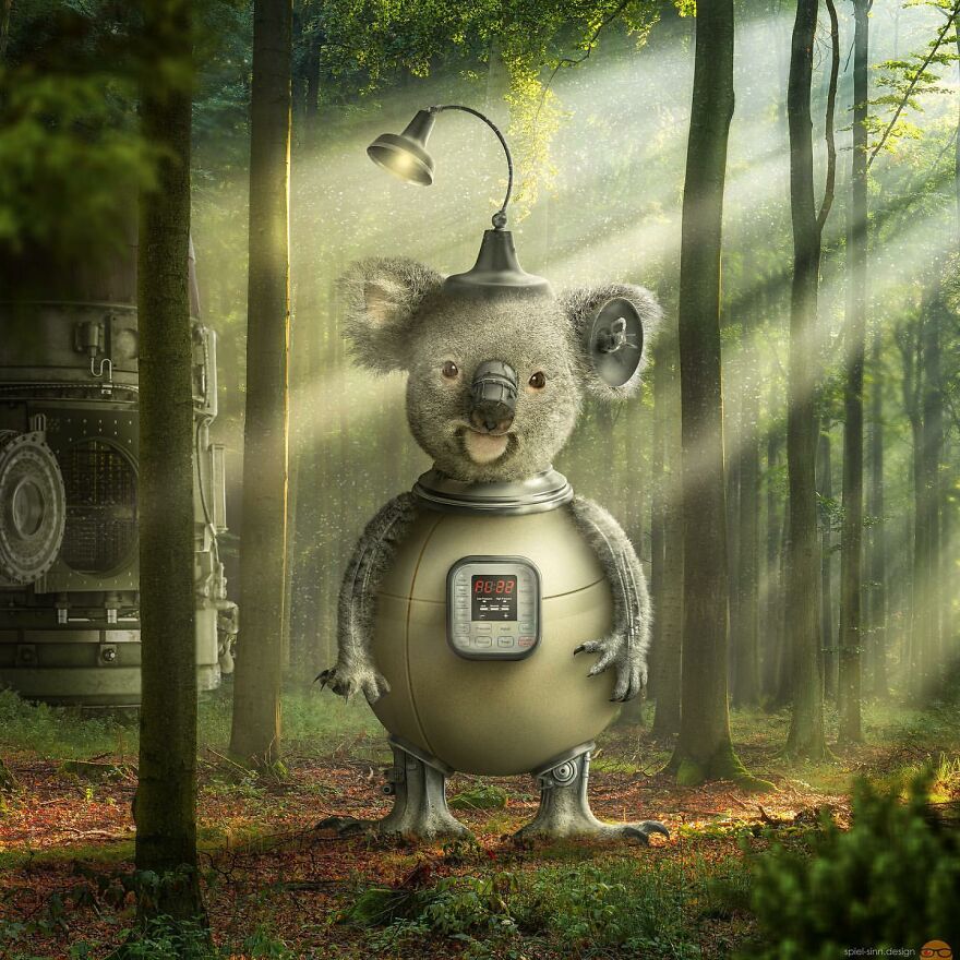 Digital Artist Makes Amazing Image Edits Using Animals, Fruits And Vegetables (120 Pics)