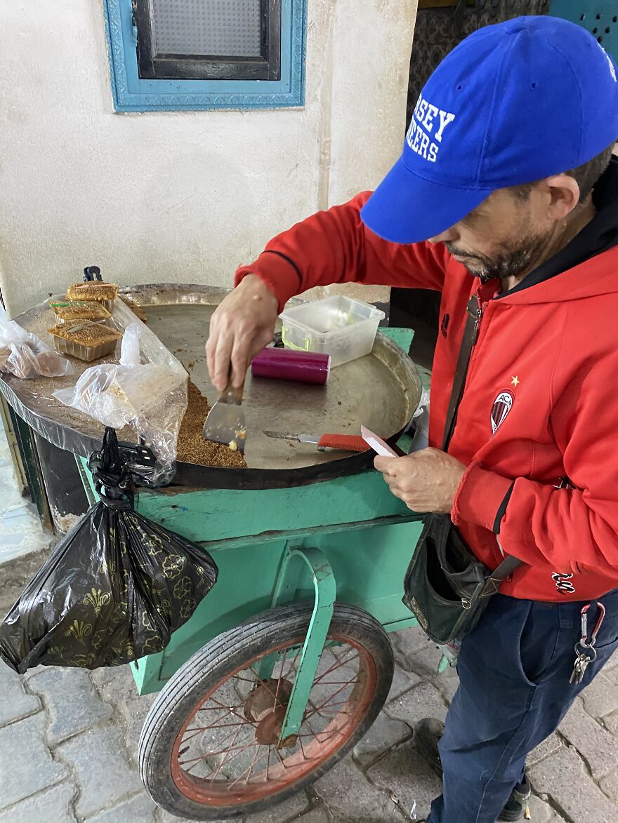 Street Snack. This Popular Cake Is Called Sweet Harissa