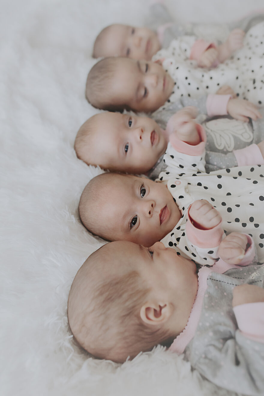 Second Set Of All Girl Quints In The Us Have First Photoshoot!