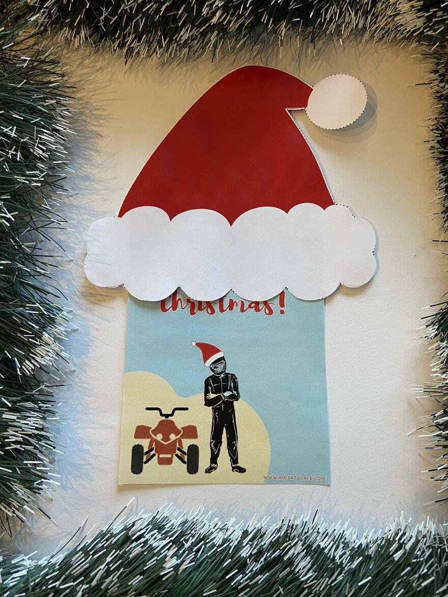 I Made A Christmas Card To Surprise Little Atv Riders I Made A Christmas Card To Surprise Little Atv Riders