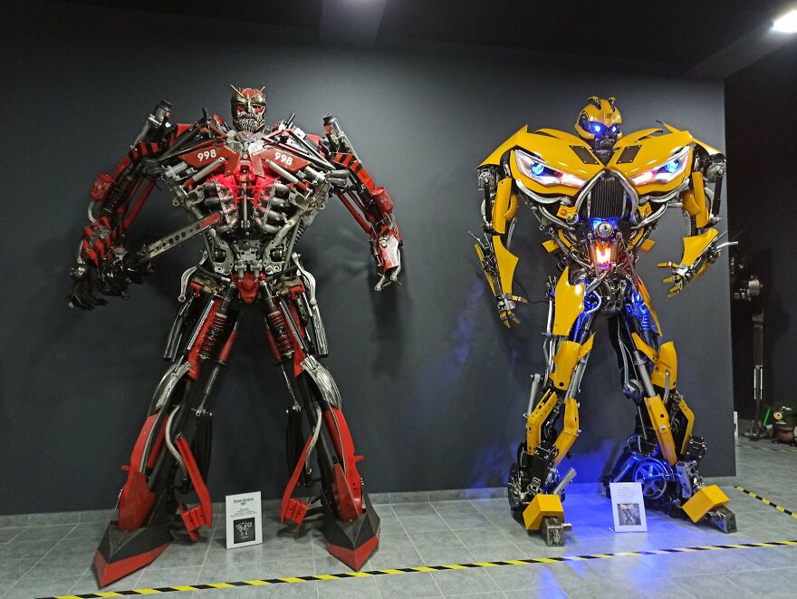 Amazing Metal Sculptures Of Chappie And Other Heroes Inspired By Movie Characters (40 Pics)