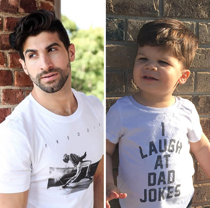 Mom Makes Fun Of Her Model Brother By Having Her Toddler Recreate His Poses, And Result Is Hilariously Adorable (76 New Pics)