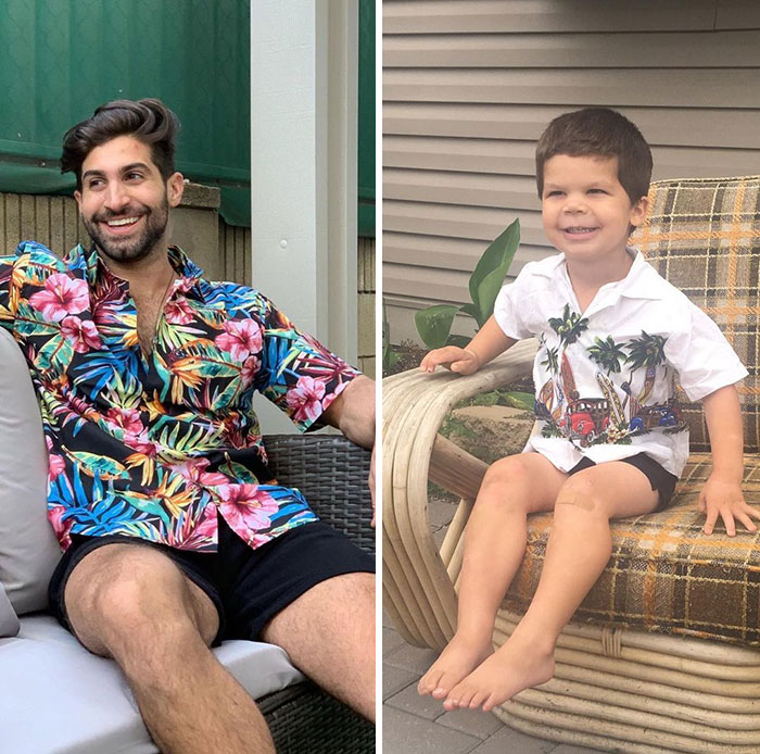 Mom Makes Fun Of Her Model Brother By Having Her Toddler Recreate His Poses, And Result Is Hilariously Adorable (76 New Pics)