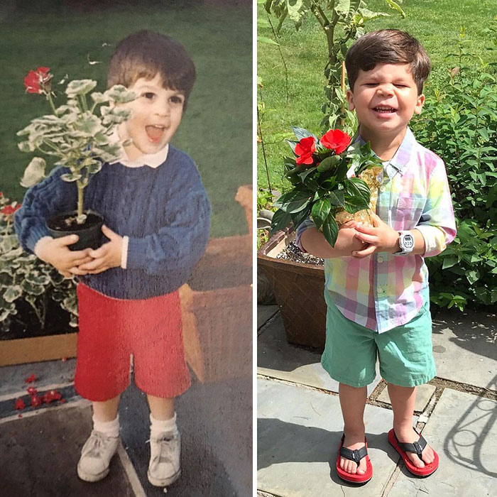 Mom Makes Fun Of Her Model Brother By Having Her Toddler Recreate His Poses, And Result Is Hilariously Adorable (76 New Pics)