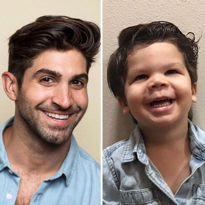 Mom Makes Fun Of Her Model Brother By Having Her Toddler Recreate His Poses, And Result Is Hilariously Adorable (76 New Pics)