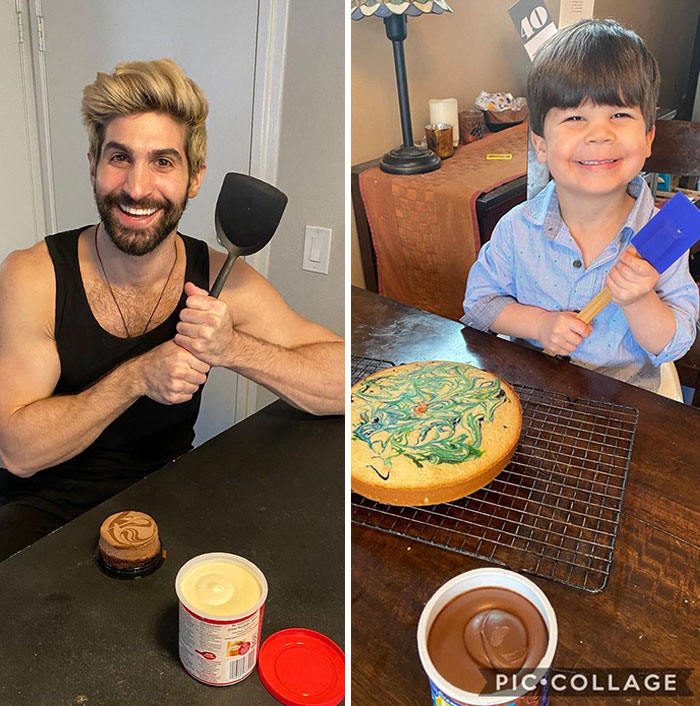 Mom Makes Fun Of Her Model Brother By Having Her Toddler Recreate His Poses, And Result Is Hilariously Adorable (76 New Pics)
