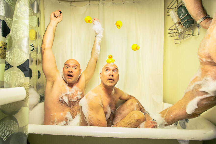 Bath Time And A Full Moon