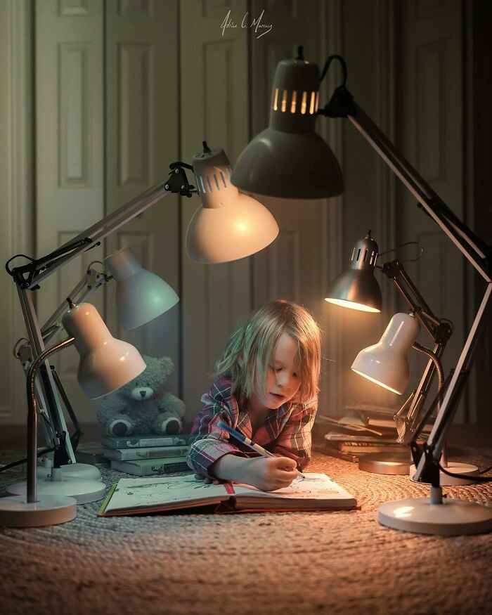 As A Dad Of Four I've Been Taking Photos Of My Kids With Their Brother Bear For Years