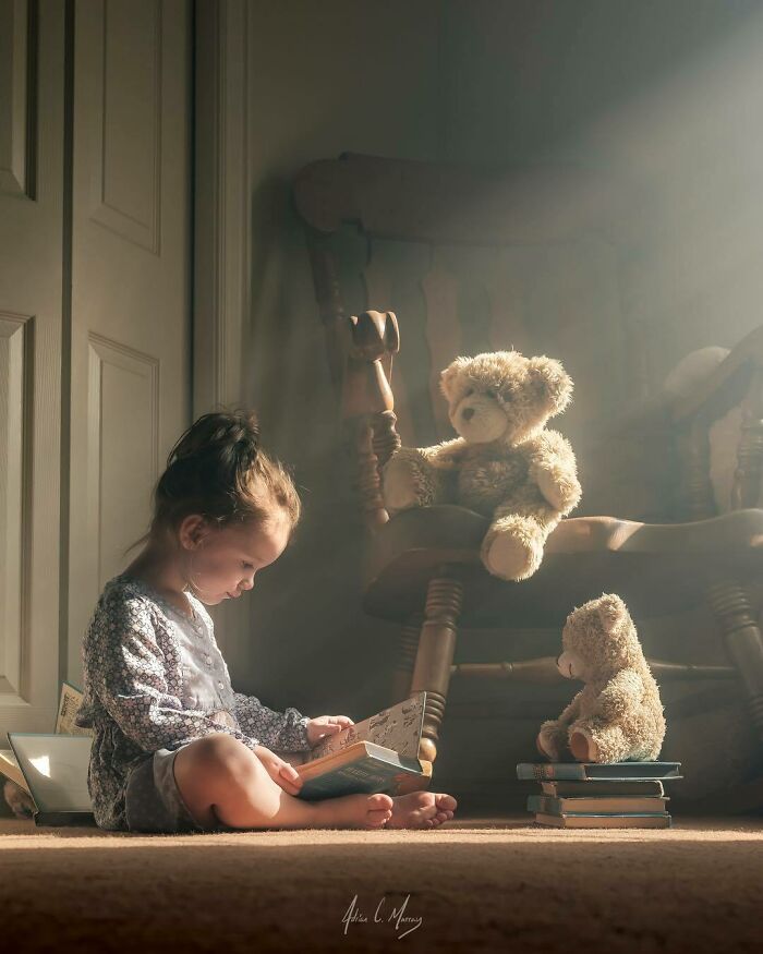 As A Dad Of Four I've Been Taking Photos Of My Kids With Their Brother Bear For Years