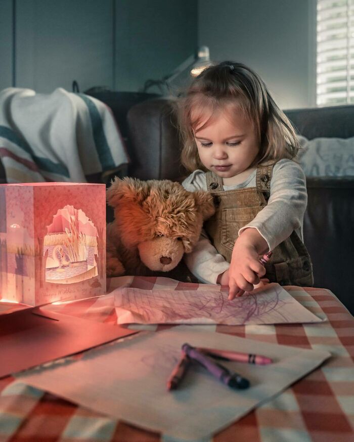 As A Dad Of Four I've Been Taking Photos Of My Kids With Their Brother Bear For Years