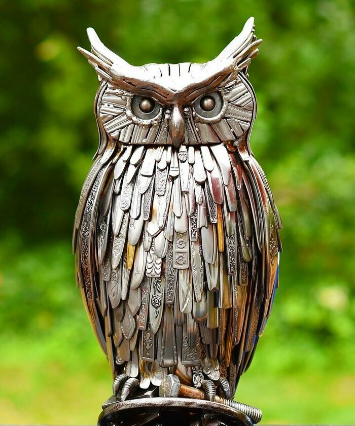 American Artist Brings Recycled Materials Back To Life, Here Are 30 Of His Incredible Sculptures