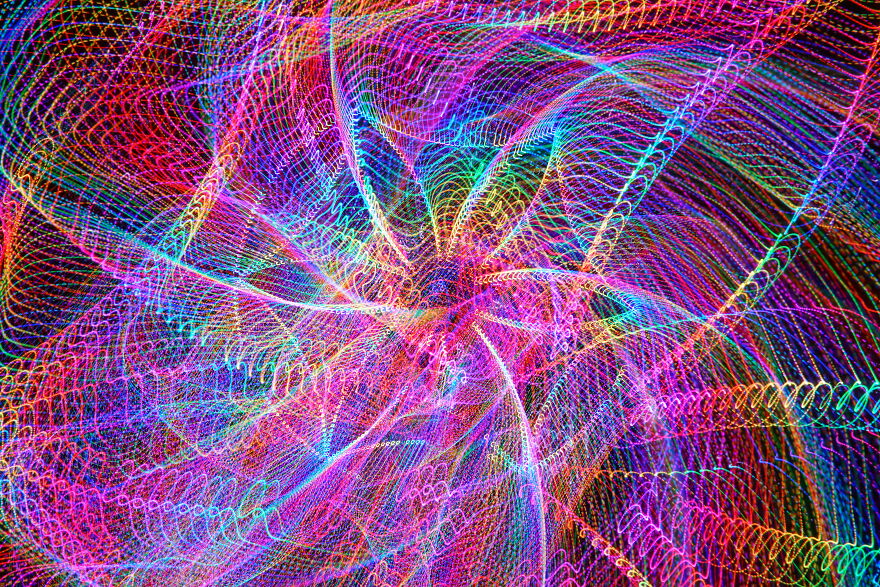 Checkout My Trippy, Trail-Infused Portraits Created After Nearly A Decade Of Experience Making Photographic Art With Only Light