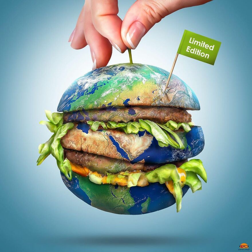 Digital Artist Makes Amazing Image Edits Using Animals, Fruits And Vegetables (120 Pics)