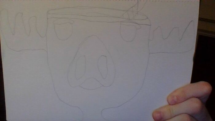 Christmas Vacation Moose Mug With Left Hand!!