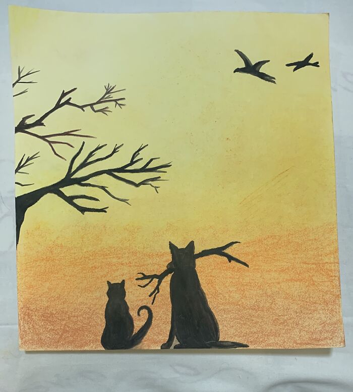 Cats Are At The Top Of A Huge List Of Favorites. Made This For A Friend A Few Months Ago.