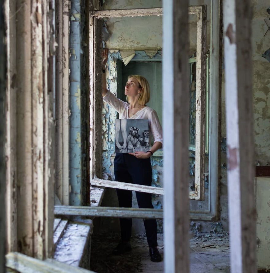 My Sister Created A Series Of Paintings About Chernobyl, Where She Works