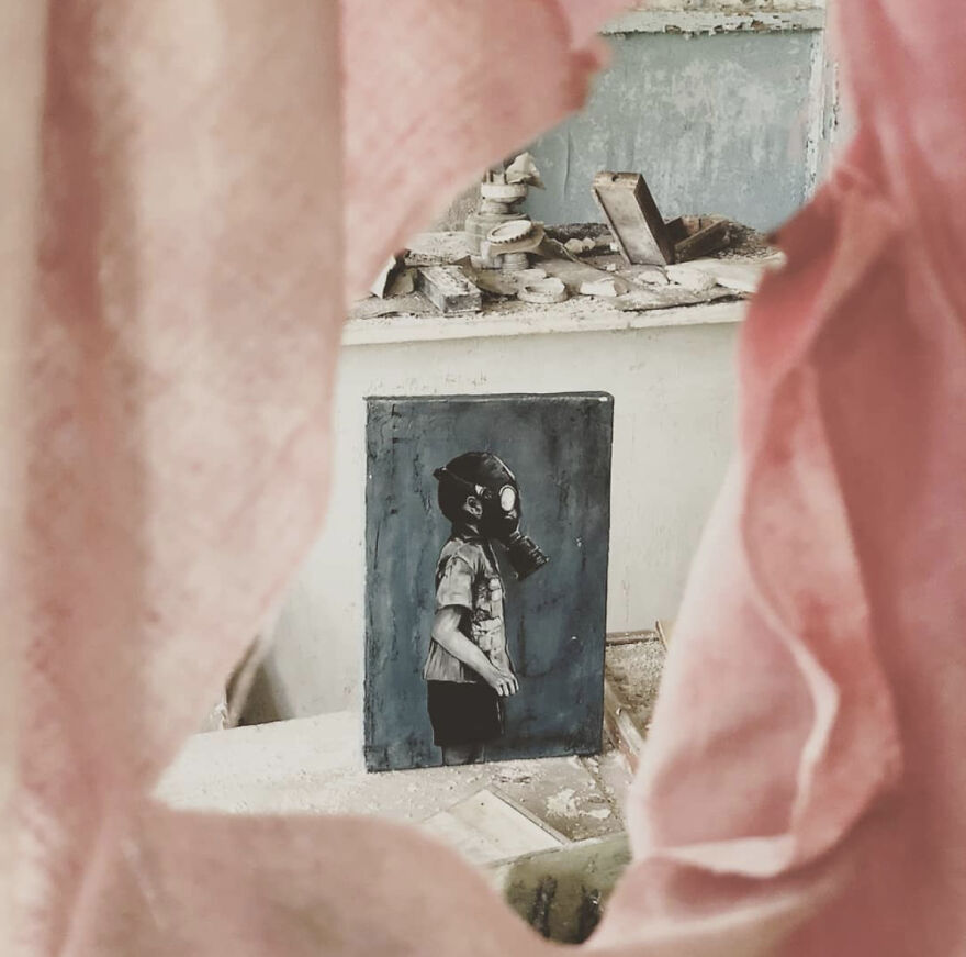 My Sister Created A Series Of Paintings About Chernobyl, Where She Works