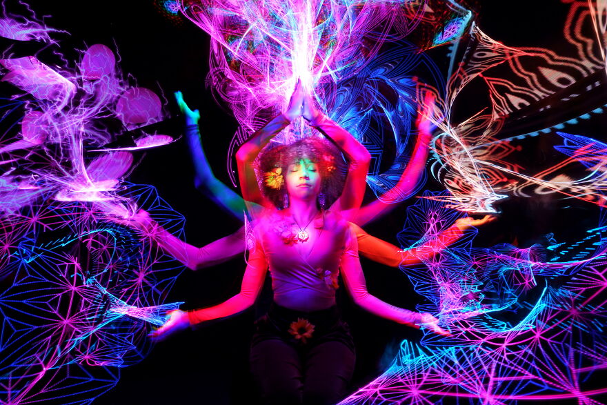 Checkout My Trippy, Trail-Infused Portraits Created After Nearly A Decade Of Experience Making Photographic Art With Only Light