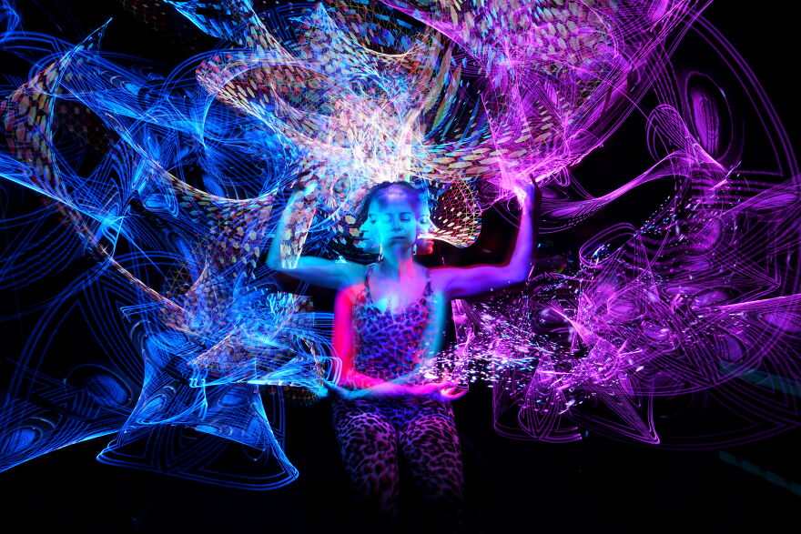 Checkout My Trippy, Trail-Infused Portraits Created After Nearly A Decade Of Experience Making Photographic Art With Only Light