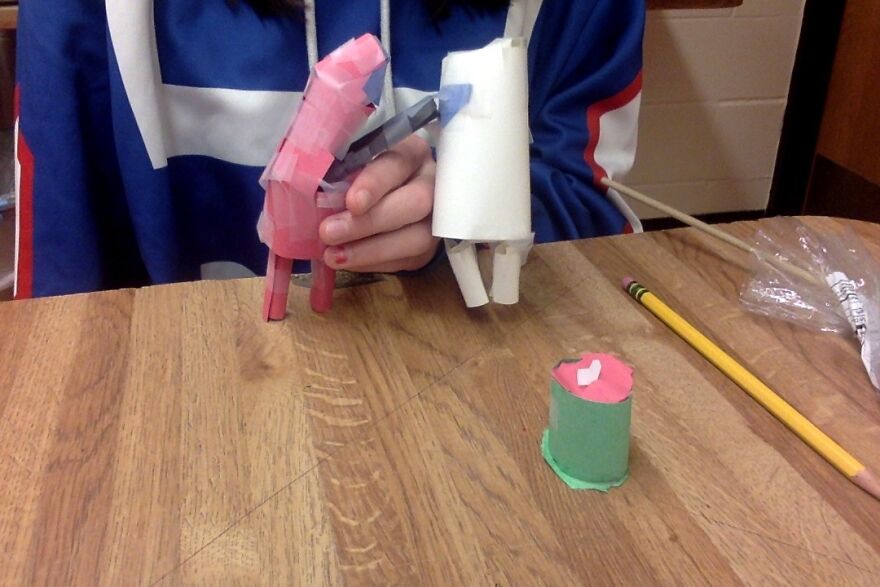 Hey Pandas! I Created Among Us Scenes For Art Class!