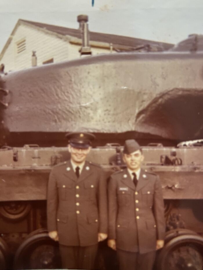 My Grandpa And One Of His Friends At Fort Knox Kentucky, 1971 (They Were In The Reserves)