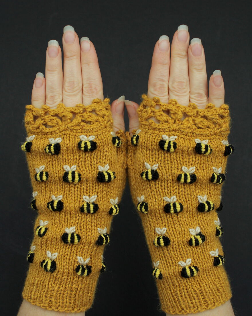 I Borrow Ideas From Nature And Create Unique Gloves With Nature-Inspired Embroidery