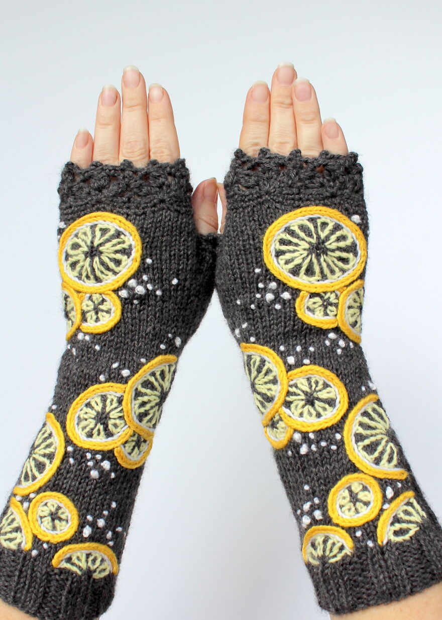 I Borrow Ideas From Nature And Create Unique Gloves With Nature-Inspired Embroidery