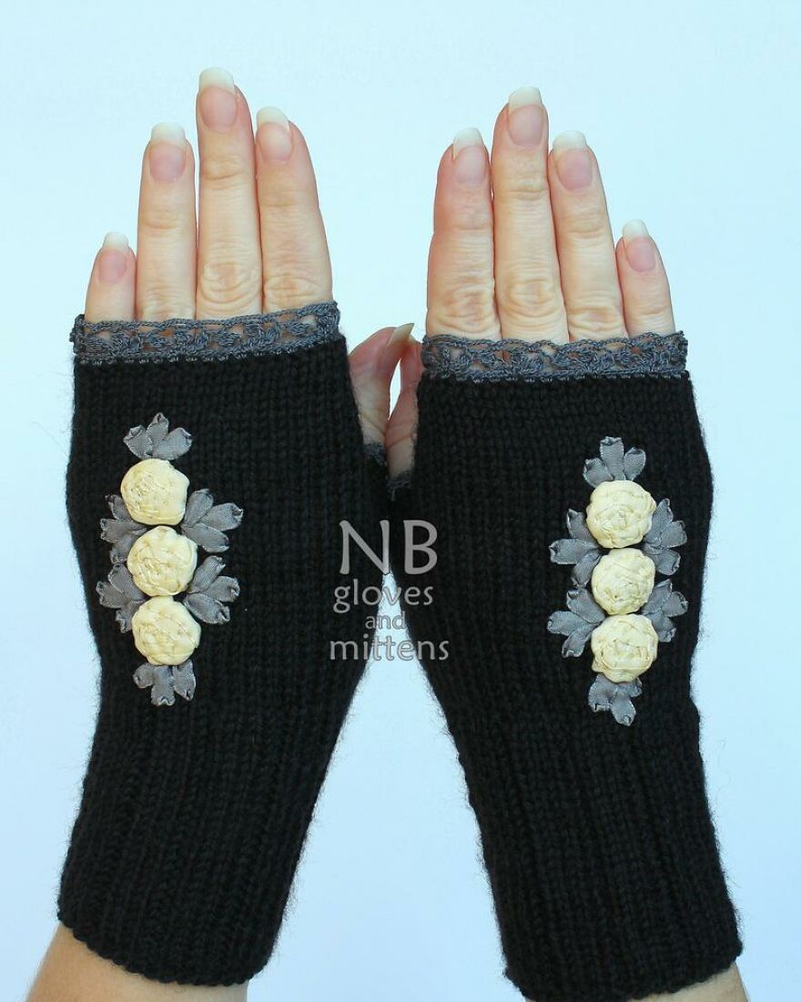 I Borrow Ideas From Nature And Create Unique Gloves With Nature-Inspired Embroidery