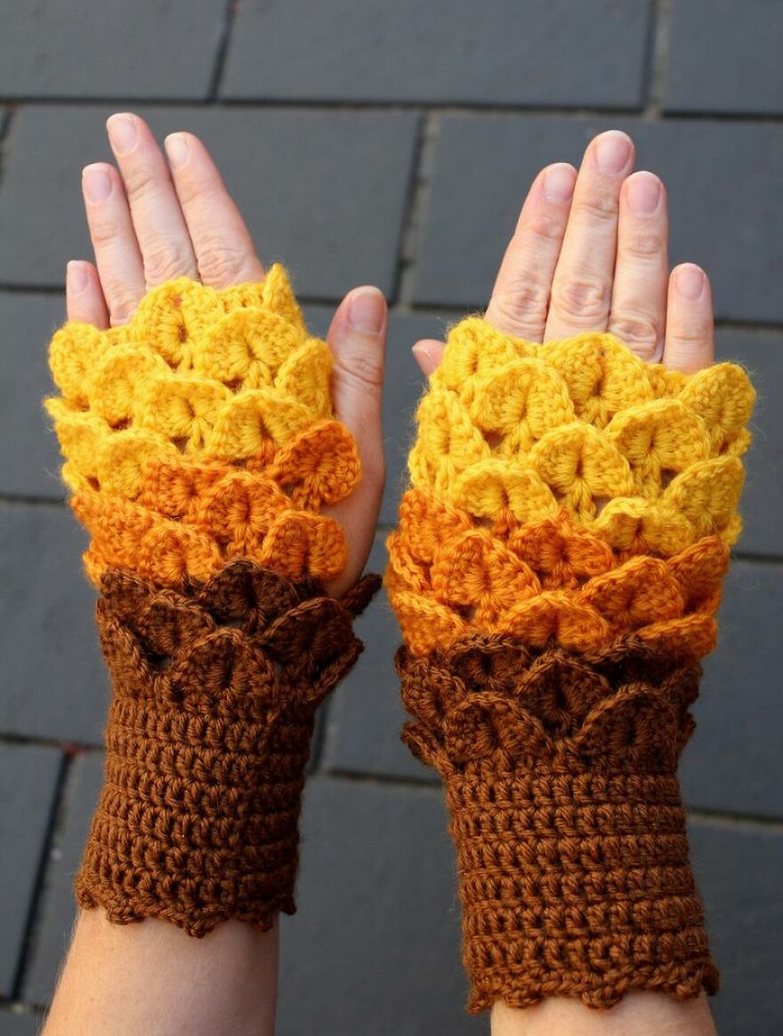 I Borrow Ideas From Nature And Create Unique Gloves With Nature-Inspired Embroidery