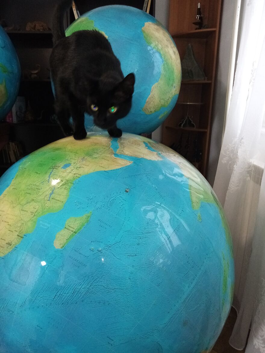 I Create Large Earth Globes From Gypsum And Natural Pigments (16 Pics) I Create Large Earth Globes From Gypsum And Natural Pigments (16 Pics)