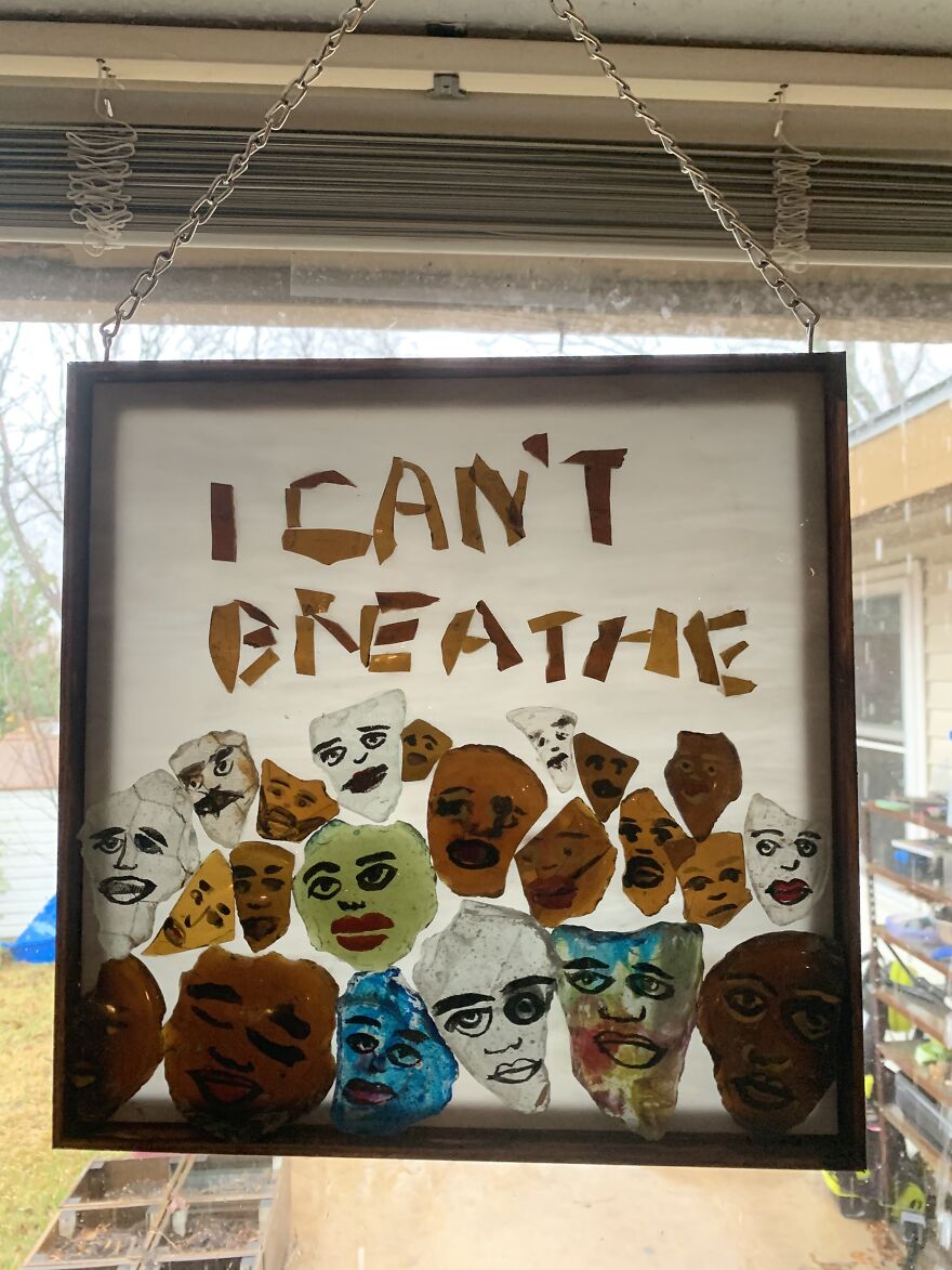 I Used Ink, Agate Crystals And Stained Glass To Make Surreal, Atmospheric Art