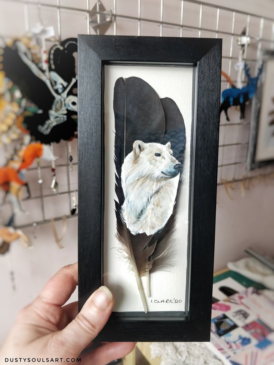 I'm Surviving Lockdown By Painting On Feathers