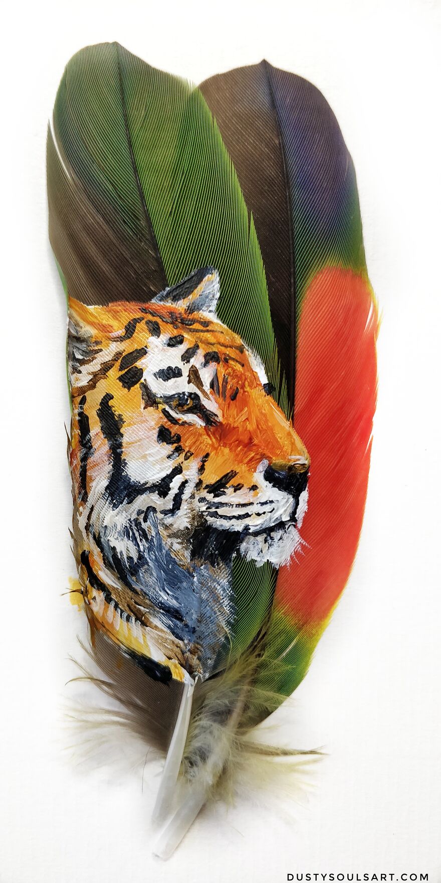 I'm Surviving Lockdown By Painting On Feathers