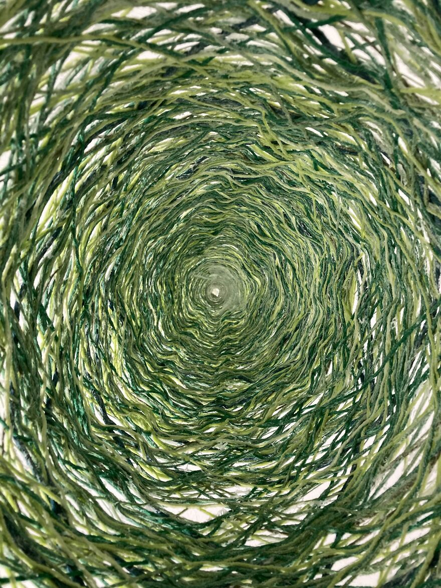 Here Are 19 Pics Of Our Unconventional-Looking Christmas Tree Made From 2 Gallons Of Glue, 15 Pounds Of Corn Starch, And Yarn Here Are 19 Pics Of Our Unconventional-Looking Christmas Tree Made From 2 Gallons Of Glue, 15 Pounds Of Corn Starch, And Yarn