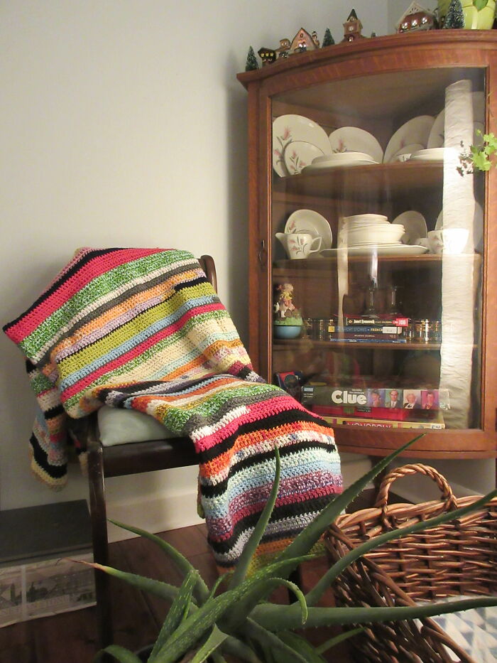 My Bestie Crocheted Me A Blanket :') I'm So Lucky To Have A Friend Like Her