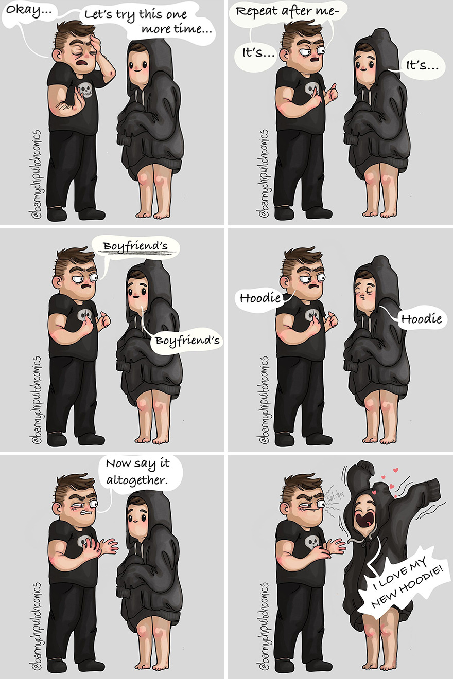 Illustrator Shows Honest Situations That Anyone Who Has Fallen In Love Will Identify Themselves