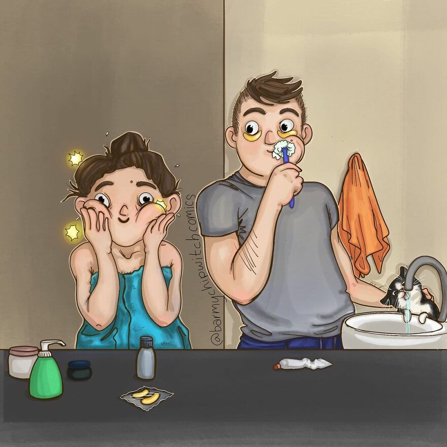 Illustrator Shows Honest Situations That Anyone Who Has Fallen In Love Will Identify Themselves