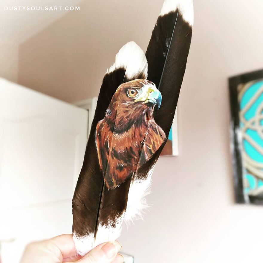 I'm Surviving Lockdown By Painting On Feathers