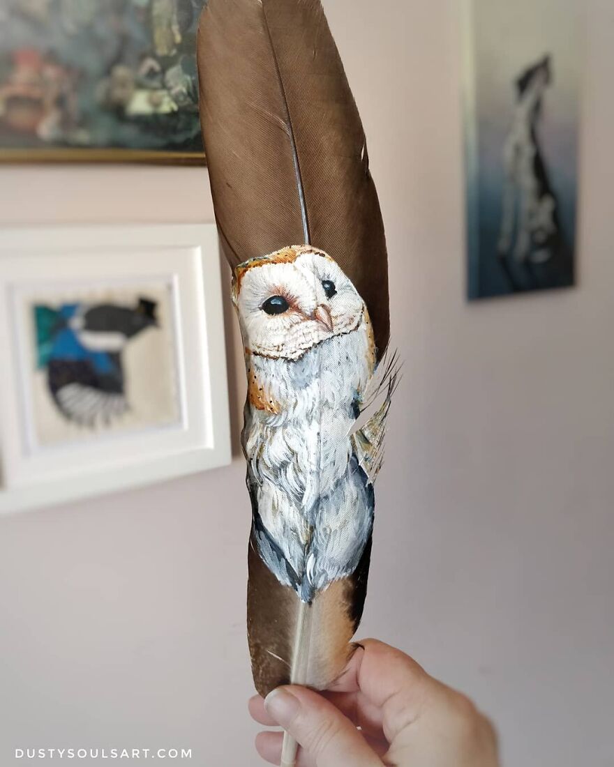 I'm Surviving Lockdown By Painting On Feathers