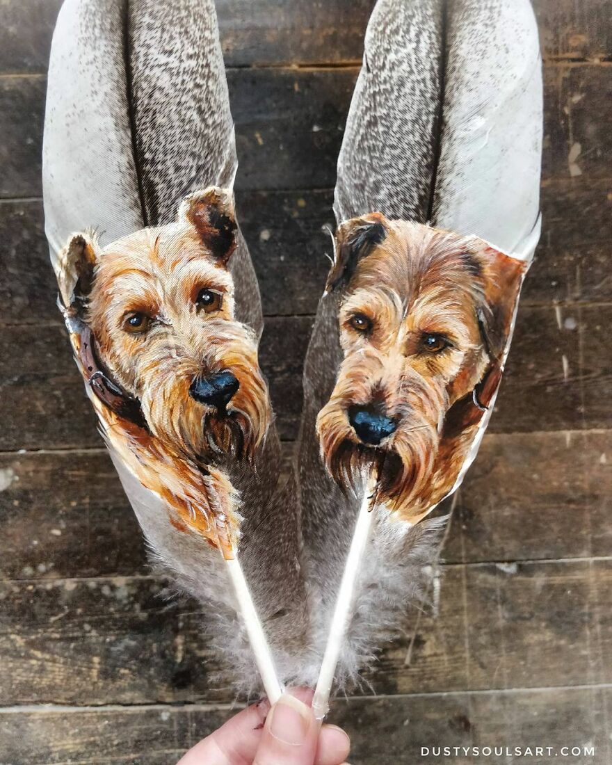 I'm Surviving Lockdown By Painting On Feathers