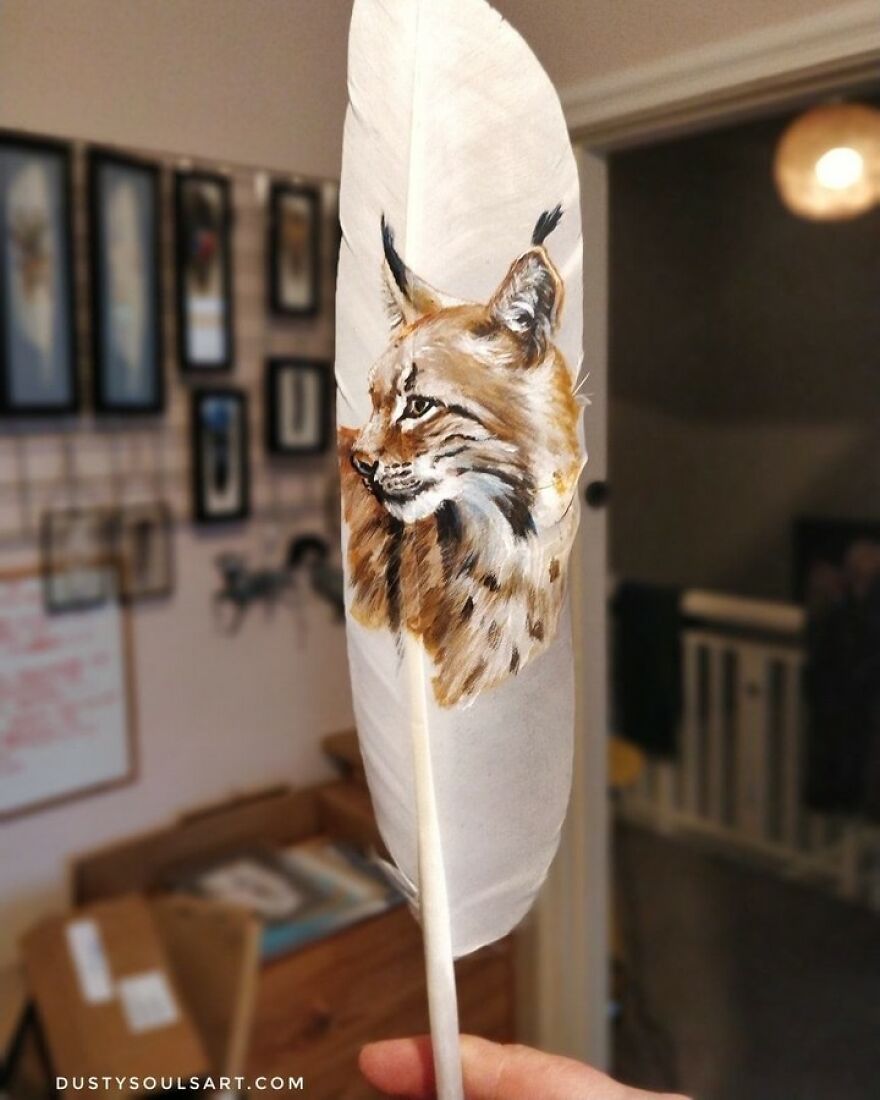 I'm Surviving Lockdown By Painting On Feathers