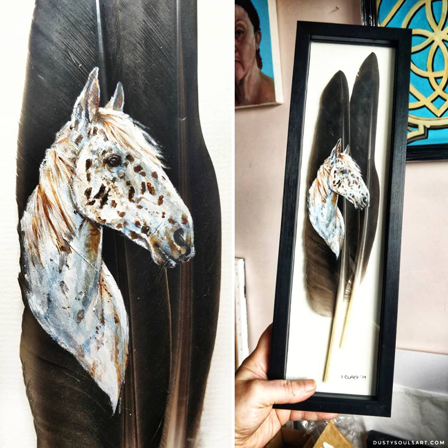 I'm Surviving Lockdown By Painting On Feathers