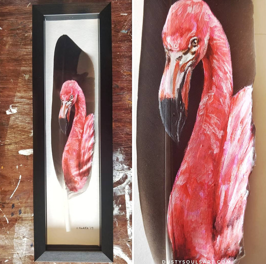 I'm Surviving Lockdown By Painting On Feathers