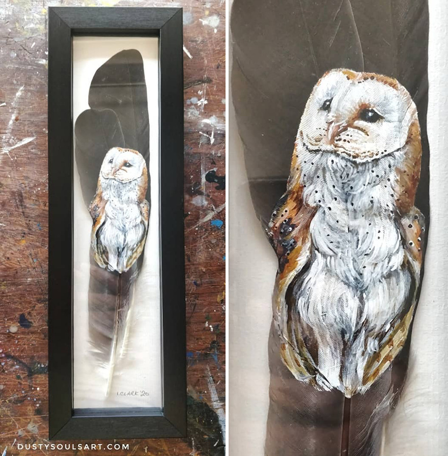 I'm Surviving Lockdown By Painting On Feathers