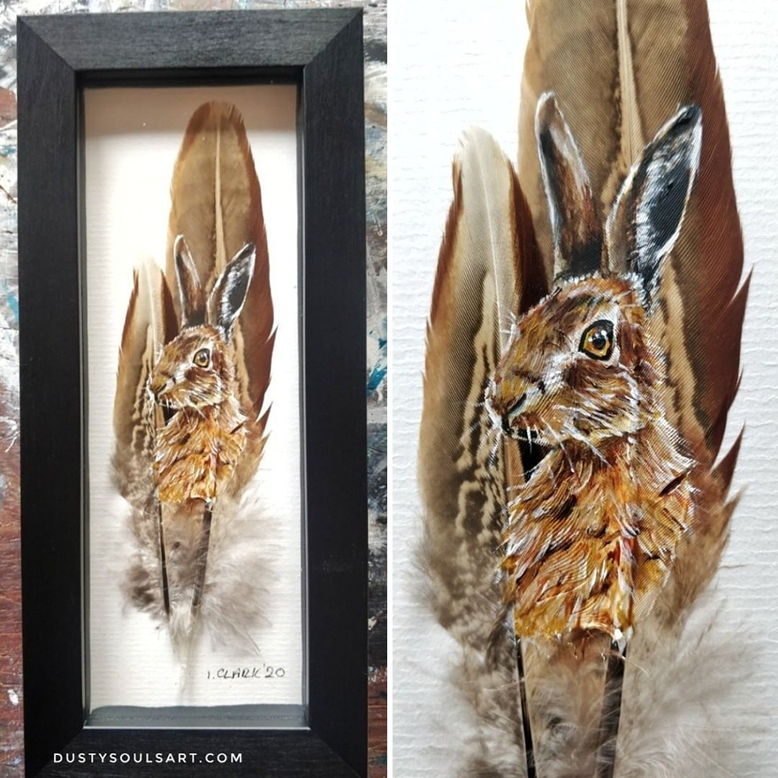 I'm Surviving Lockdown By Painting On Feathers