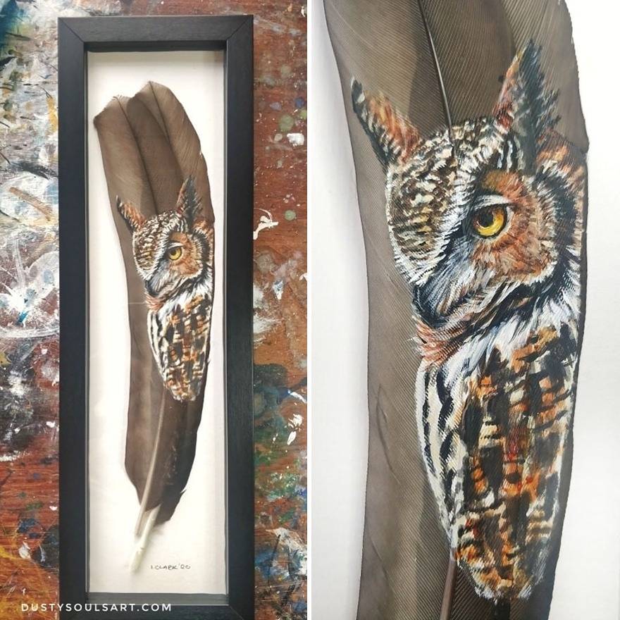 I'm Surviving Lockdown By Painting On Feathers
