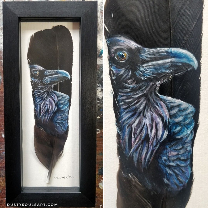 I'm Surviving Lockdown By Painting On Feathers