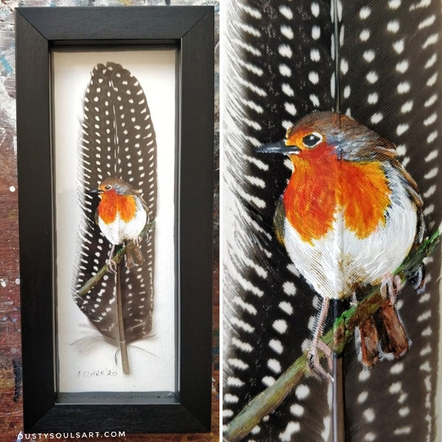 I'm Surviving Lockdown By Painting On Feathers