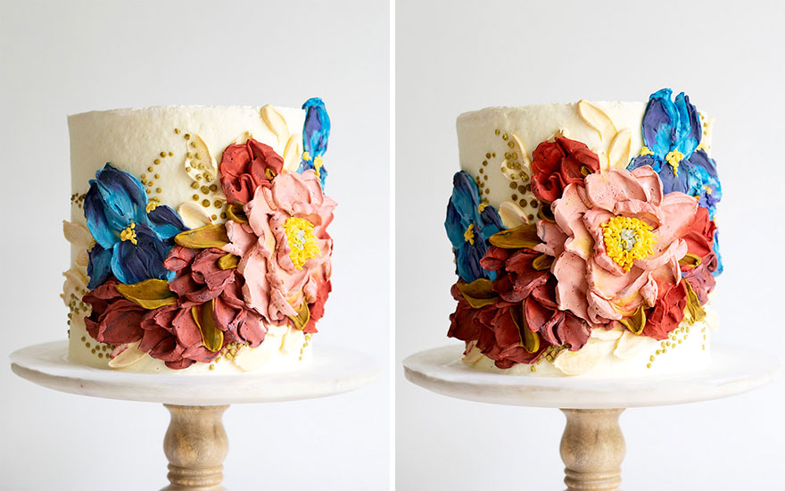 Whipped Cream Peonies And Irises